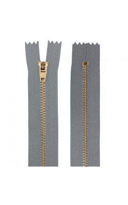 ZIPER METAL CIRCULO N4 15CM CIMENTO 