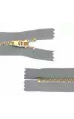 ZIPER METAL CIRCULO N4 18CM CIMENTO