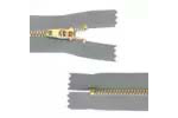 ZIPER METAL CIRCULO N4 18CM CIMENTO