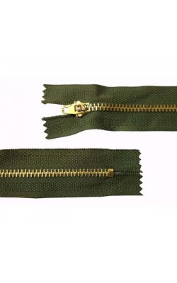 ZIPER METAL CIRCULO N4 18CM MILITAR