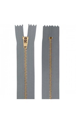 ZIPER METAL CIRCULO N4 12CM CIMENTO