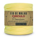 FIO DE MALHA CIRCULO PREMIUM 25MM CITRINO