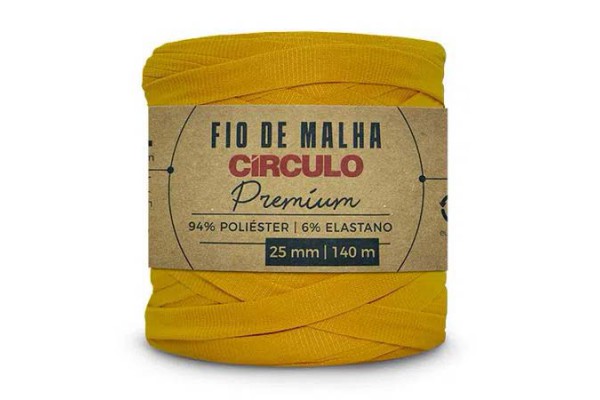 FIO DE MALHA CIRCULO PREMIUM 25MM CURRY