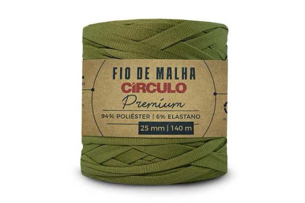 FIO DE MALHA CIRCULO PREMIUM 25MM FLORESTA SELVAGEM