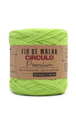 FIO DE MALHA CIRCULO PREMIUM 25MM VERDE FASHION