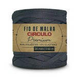 FIO DE MALHA CIRCULO PREMIUM 25MM CINZA RESINA