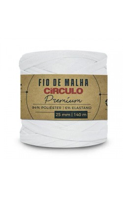 FIO DE MALHA CIRCULO PREMIUM 25MM BRANCO