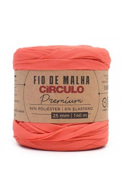 FIO DE MALHA CIRCULO PREMIUM 25MM PORCELANA ROSA
