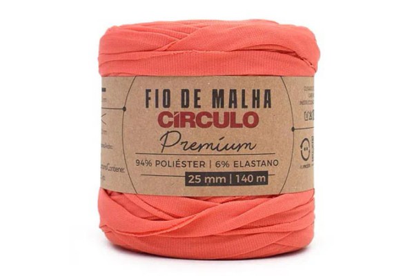 FIO DE MALHA CIRCULO PREMIUM 25MM PORCELANA ROSA