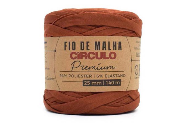 FIO DE MALHA CIRCULO PREMIUM 25MM HENA