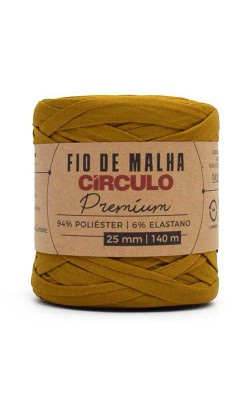 FIO DE MALHA CIRCULO PREMIUM 25MM MELADO