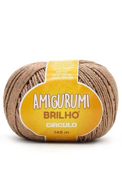 FIO AMIGURUMI BRILHO CIRCULO 149M CASTANHA