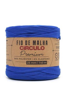 FIO DE MALHA CIRCULO PREMIUM 25MM AZUL BIC