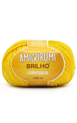FIO AMIGURUMI BRILHO CIRCULO 149M CANARIO