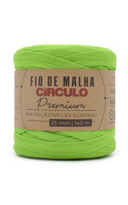 FIO DE MALHA CIRCULO PREMIUM 25MM FLASH VERDE