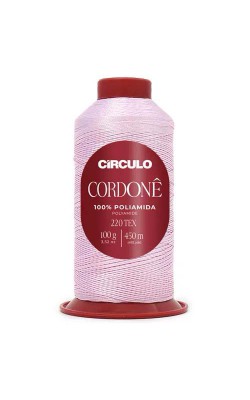 FIO CORDONE CIRCULO 100G ROSA CANDY