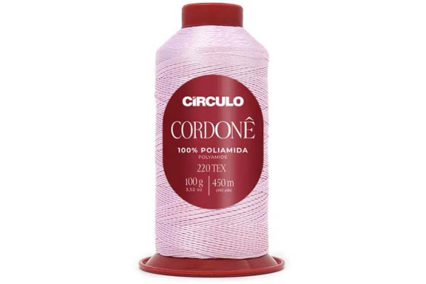 FIO CORDONE CIRCULO 100G ROSA CANDY