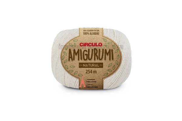 FIO AMIGURUMI CIRCULO 254M NATURAL