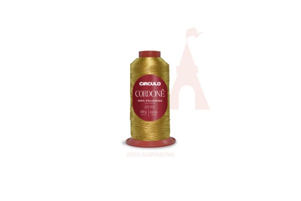 FIO CORDONE CIRCULO 100G AMARELO DOURADO