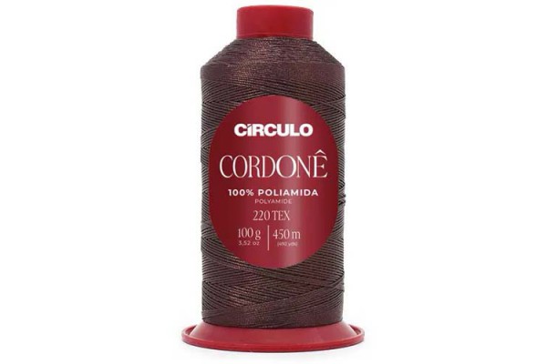 FIO CORDONE CIRCULO 100G CAFE TORRADO 