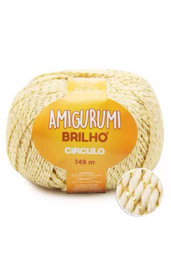 FIO AMIGURUMI BRILHO CIRCULO 149M CREME