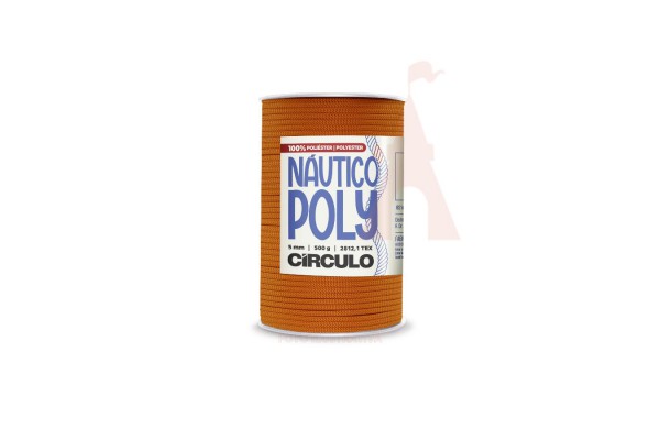 FIO NAUTICO POLY 5MM CIRCULO 500G DARK CHEDDAR