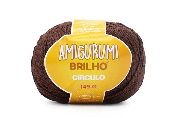 FIO AMIGURUMI BRILHO CIRCULO 149M BRIGADEIRO