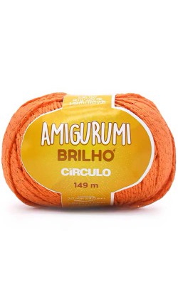 FIO AMIGURUMI BRILHO CIRCULO 149M LARANJA
