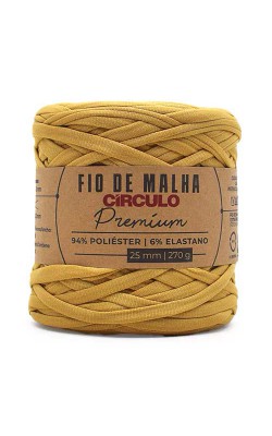 FIO DE MALHA CIRCULO PREMIUM 25MM MARMELO