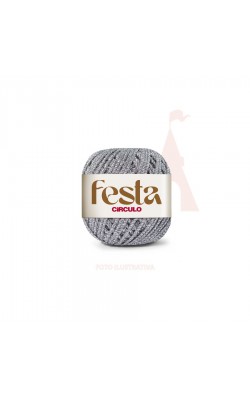 FIO FESTA CIRCULO 50G PRATA