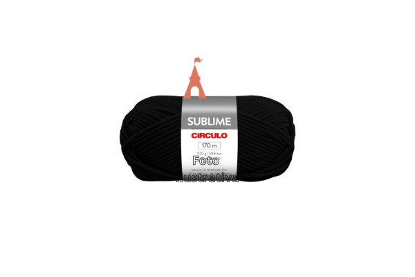 FIO SUBLIME CIRCULO 100G PRETO FIO SUBLIME CIRCULO 100G PRETO