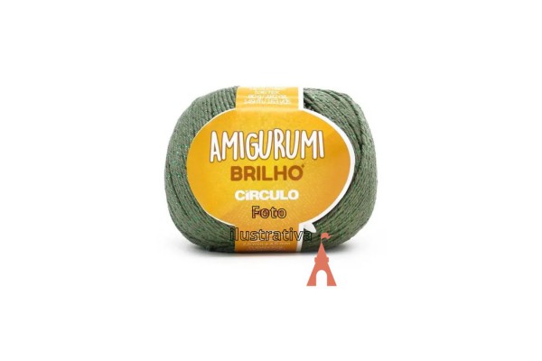 FIO AMIGURUMI BRILHO CIRCULO 149M MILITAR