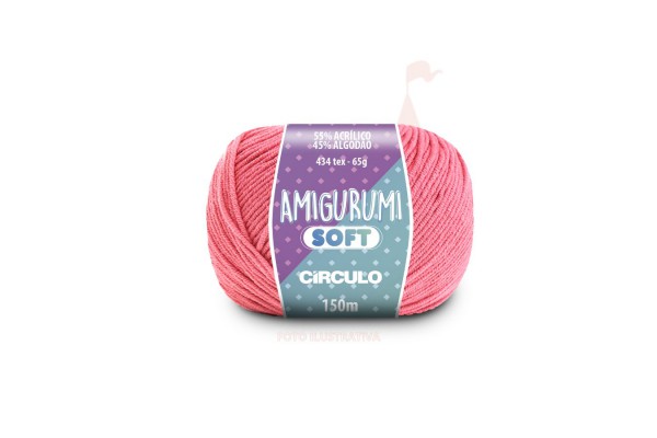 FIO AMIGURUMI SOFT CIRCULO 150M FLAMINGO
