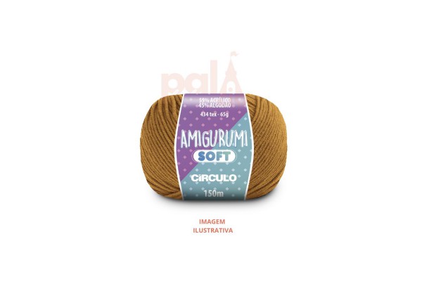 FIO AMIGURUMI SOFT CIRCULO 65G CAPIVARA FIO AMIGURUMI SOFT CIRCULO 65G CAPIVARA