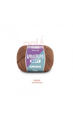 FIO AMIGURUMI SOFT CIRCULO 65G LENHA
