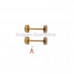 REGULADOR DE METAL 37MM CIRCULO OURO COM 6 PECAS