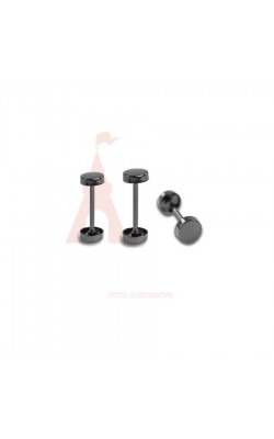 REGULADOR DE METAL 37MM CIRCULO ONIX COM 6 PECAS