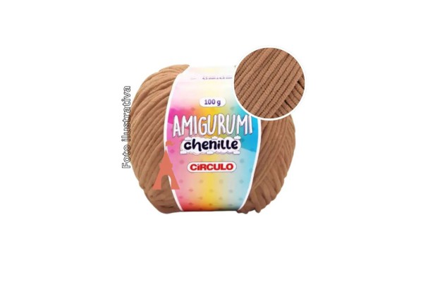 AMIGURUMI CHENILLE 100G CIRCULO LENHA