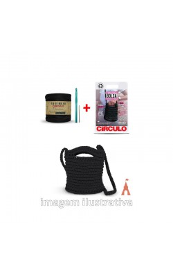 KIT PRIMEIRA BOLSA CIRCULO PRETO