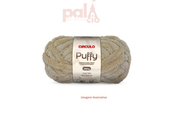 PUFFY CIRCULO 200G PALHA