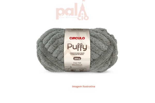 PUFFY CIRCULO 200G PLATINA