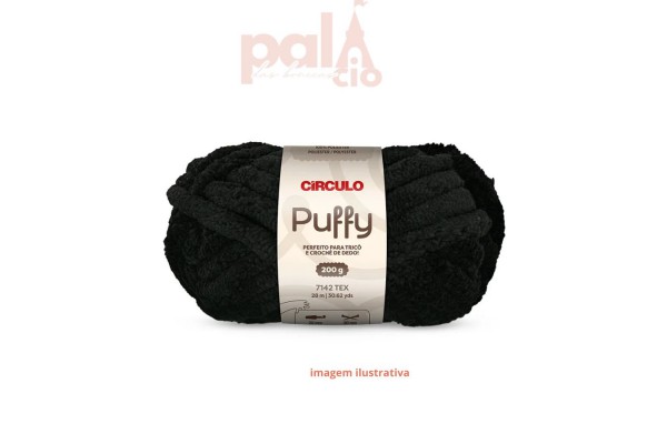 PUFFY CIRCULO 200G PRETO