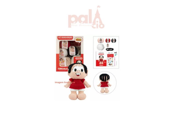KIT AMIGURUMI TURMA DA MONICA - MONICA KIT AMIGURUMI TURMA DA MONICA - MONICA