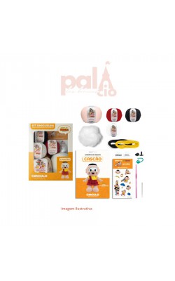 KIT AMIGURUMI TURMA DA MONICA CASCAO