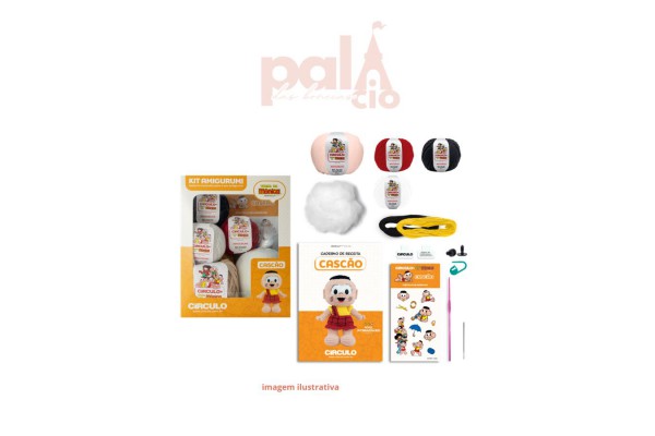 KIT AMIGURUMI TURMA DA MONICA CASCAO KIT AMIGURUMI TURMA DA MONICA CASCAO