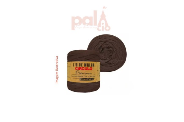 FIO DE MALHA CIRCULO PREMIUM 25MM CARVALHO