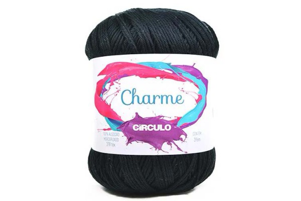 LINHA CIRCULO CHARME 150G PRETO