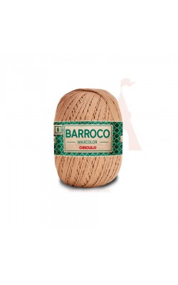 BARBANTE BARROCO MAXCOLOR N6 CIRCULO 400G CASTANHA