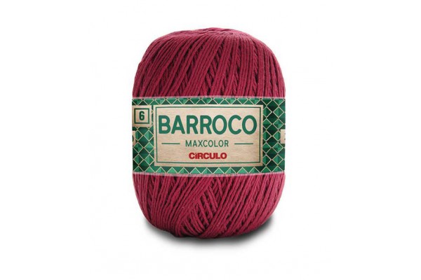BARBANTE BARROCO MAXCOLOR N6 CIRCULO 400G MARSALA
