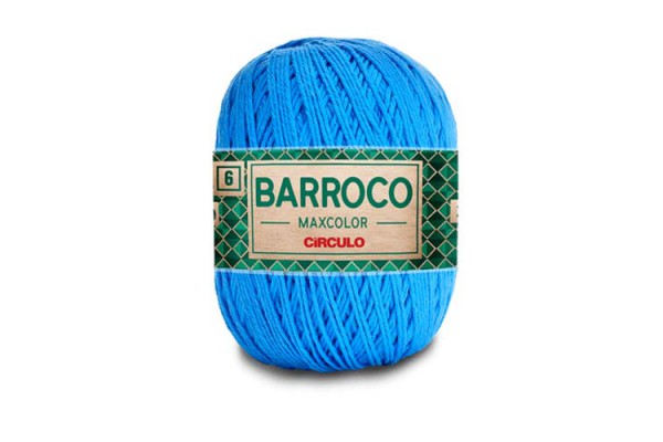 BARBANTE BARROCO MAXICOLOR N6 CIRCULO 400G ACQUA